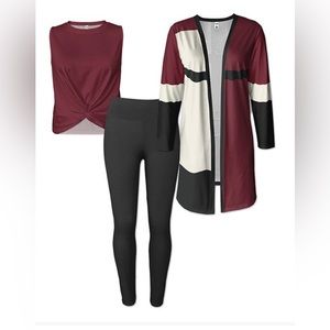 Women’s size XL 3 pc set Pink Daisy brand NWT